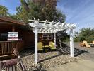 10x10 White Vinyl Traditional Pergola