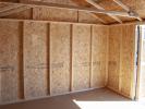 Custom 10x12 Madison Series (Economy Line) Peak Style Storage Shed Interior